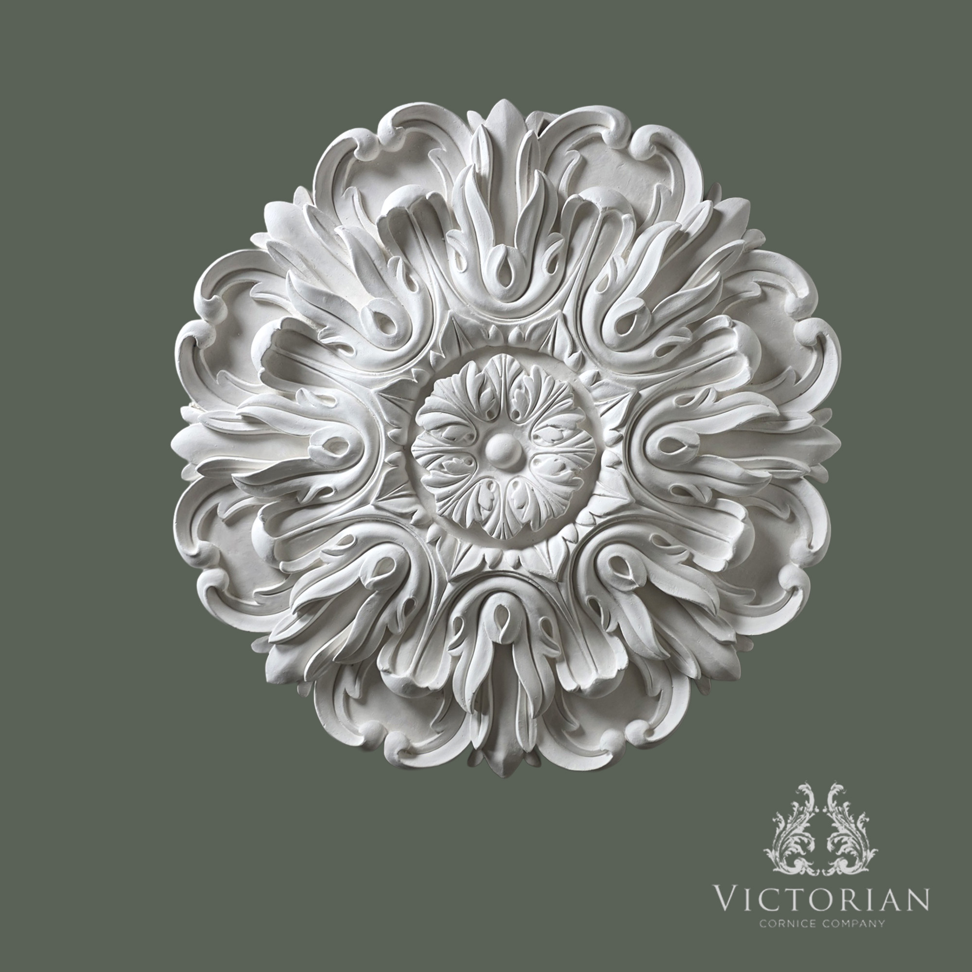 R4 plaster ceiling rose 760mm ornate leaf design decorative ceiling centre