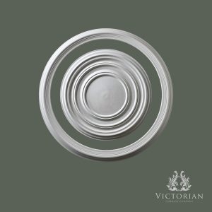 R52 plaster ceiling rose and ring 750mm plain stepped design ceiling centre set