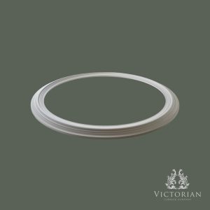 R52A plaster ceiling ring 750mm side profile showing stepped depth detail