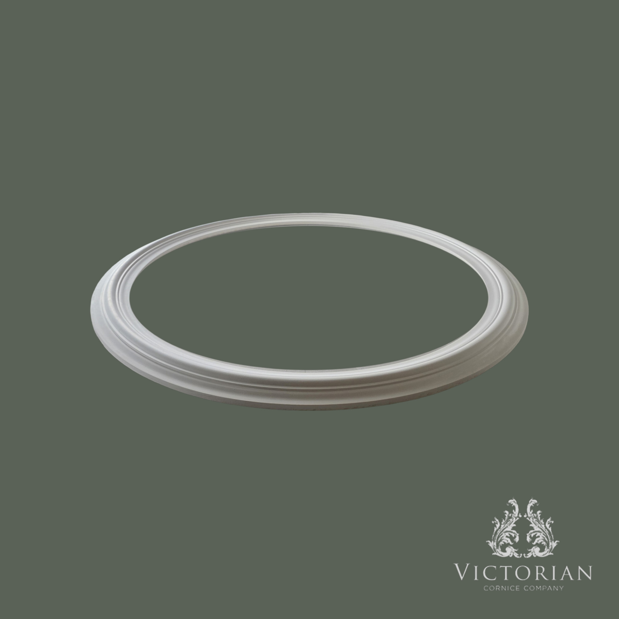 R52A plaster ceiling ring 750mm side profile showing stepped depth detail