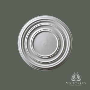 R52B plaster ceiling rose 520mm plain stepped circular ceiling centre