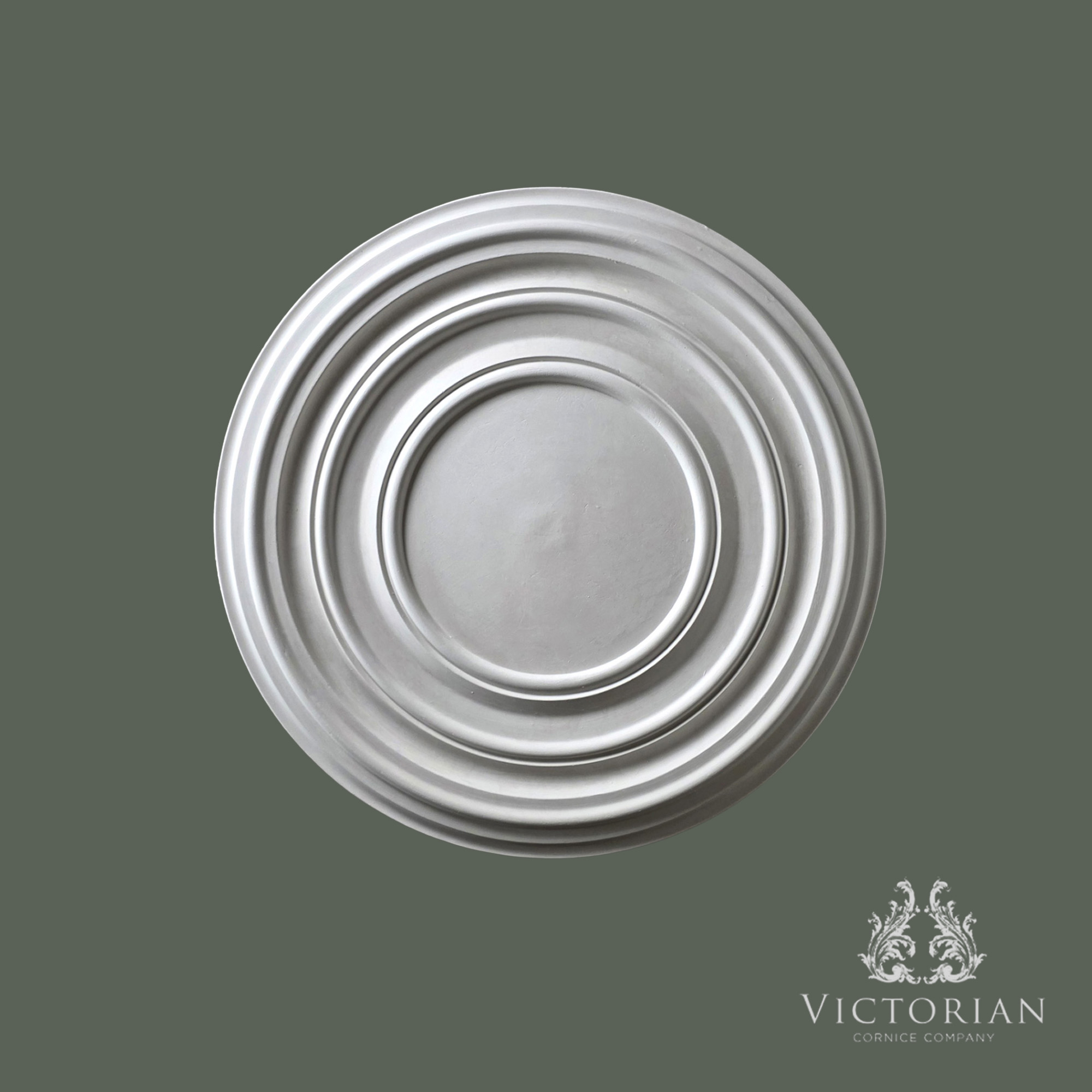 R52B plaster ceiling rose 520mm plain stepped circular ceiling centre