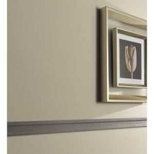 Lincrusta RD1640 Border installed as a decorative wall border in a contemporary interior