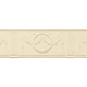 Lincrusta RD1949FR Adelphi Frieze decorative embossed wall frieze with floral garlands, wreaths and classical pilasters