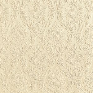 Lincrusta Sophia wallcovering with ornate damask pattern in cream finish