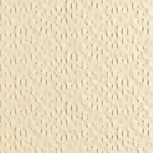 Lincrusta textured wallcovering with abstract block pattern in cream finish