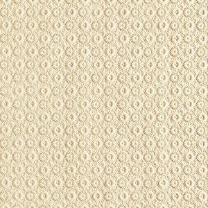 Lincrusta wallcovering with intricate circular floral pattern in cream finish