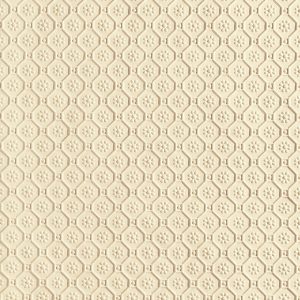 Lincrusta geometric floral wallcovering with repeating hexagonal embossed pattern