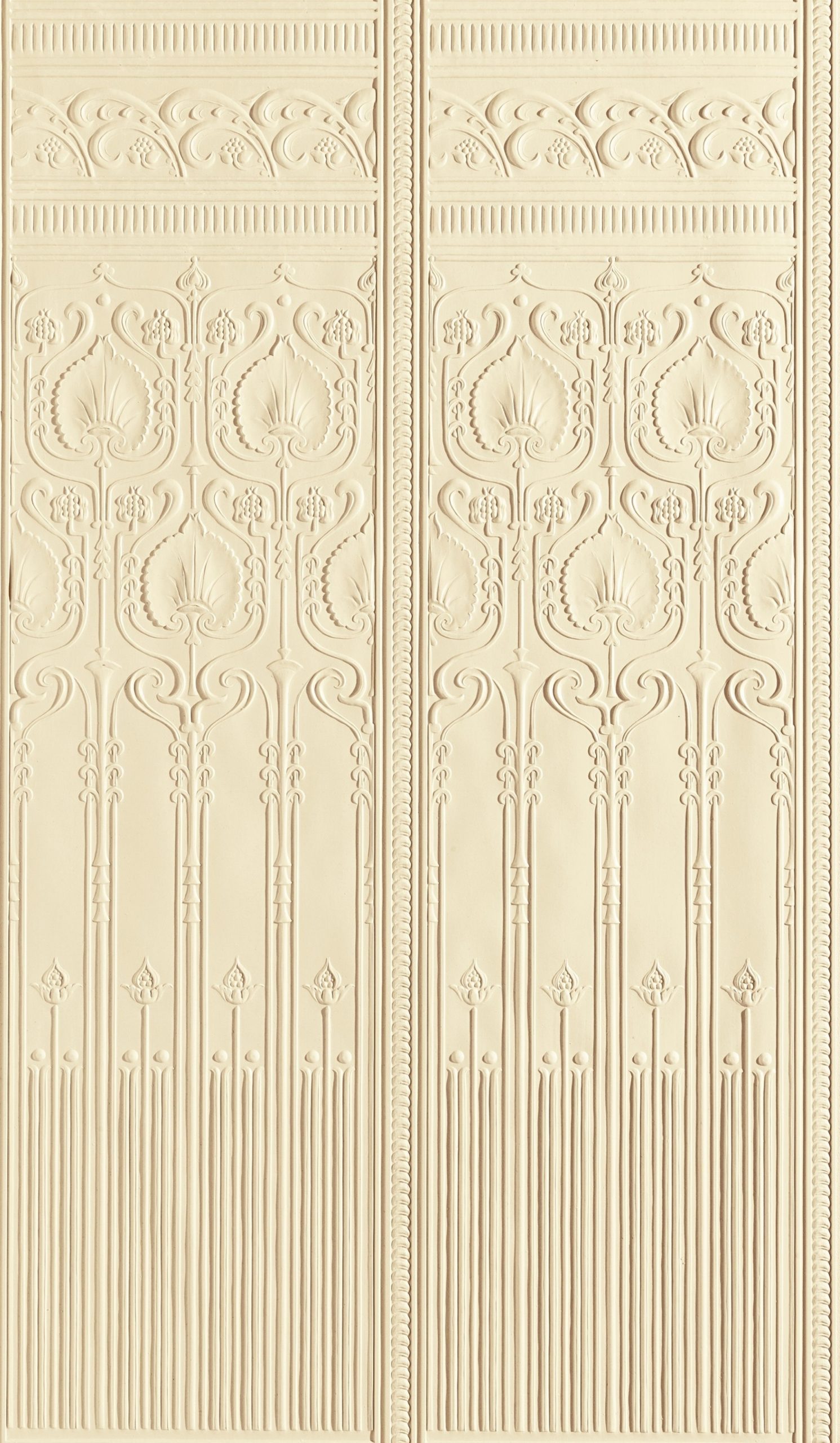 Lincrusta RD1964FR Edwardian Dado decorative embossed wall panel with classical Edwardian detailing