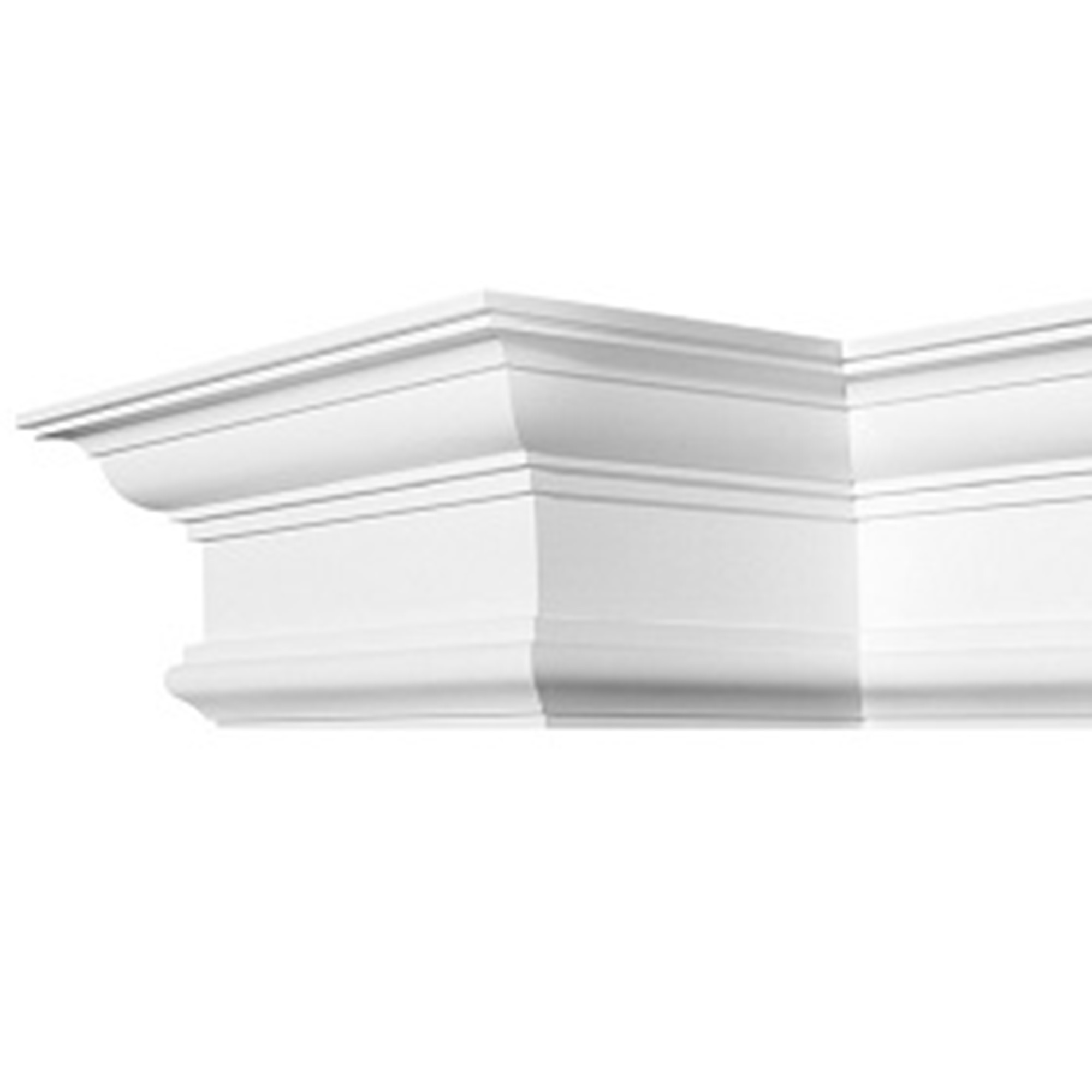 C832 Orac exterior cornice with a tall classical profile and layered moulded detailing.